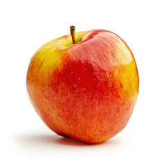 Red apple isolated on white background with clipping path.