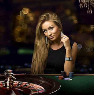 girl in a casino