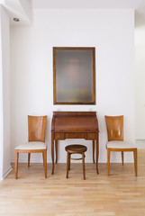 Classic interior with two chair