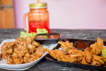 deep fried chicken tendons