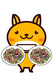 サラダと動物シリーズ