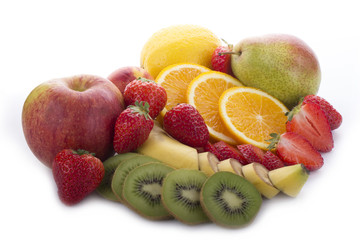 Naklejka na ściany i meble fruits isolated