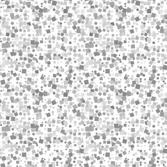 Mosaic gray seamless pattern on white background. Vector