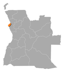Map - Angola, Luanda