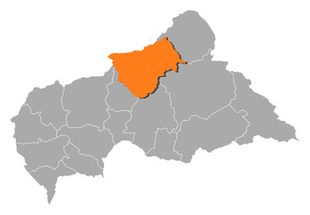 Map - Central African Republic, Bamingui-Bangoran