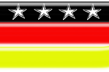Fototapeta premium Deutschland Fans Fahnen