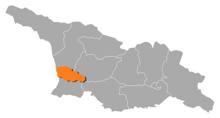 Map - Georgia, Guria