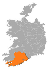 Map - Ireland, Cork