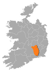 Map - Ireland, Kilkenny