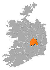 Map - Ireland, Laois