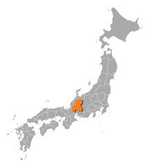 Map - Japan, Gifu