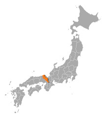Map - Japan, Kyoto