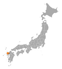 Map - Japan, Saga
