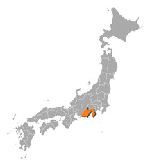 Map - Japan, Shizuoka