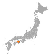 Map - Japan, Tokushima