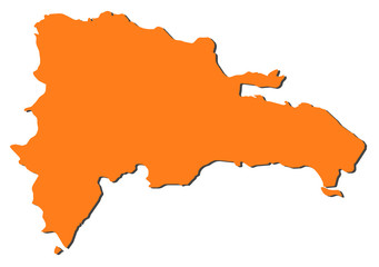 Fototapeta premium Map - Dominican Republic