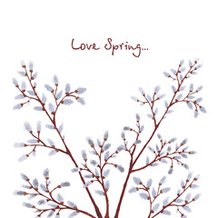 osier tree card design