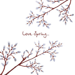 osier tree card design