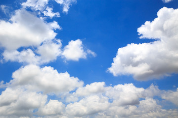 Fototapeta premium Blue sky with clouds background 