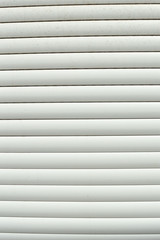 White roller shutter background