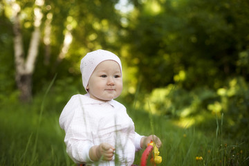 Little cute smiling girl