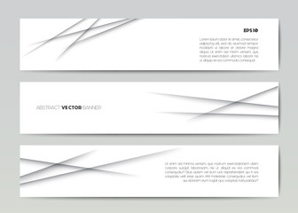 Abstract flat banner templates