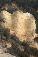 Ochres Deposits in Rustrel, Provence, Luberon