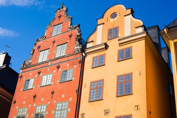 Obraz premium Gamla Stan,The Old Town in Stockholm, Sweden