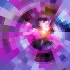 Abstract vector purple circle technology background