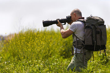 Fototapeta premium Wild life professional photographer