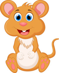 cartoon mouse sitting