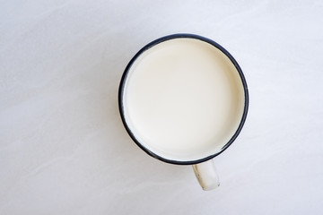Mug of Milk - top view