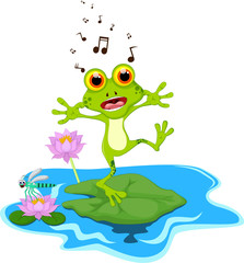 Fototapeta premium cute frog cartoon