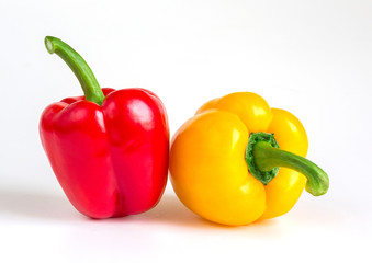 pepper on white background