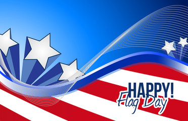 happy flag day us patriotic background