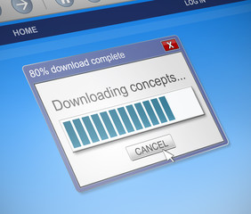 Downloading concepts screen capture.