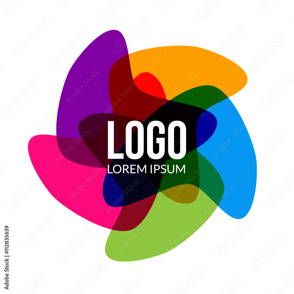 Poster vector abstract logo template layout. abstract colorful creative sign or icon. design element.