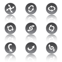 Set of abstract vector icons - activity arrows