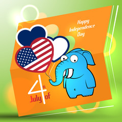 card with elephant