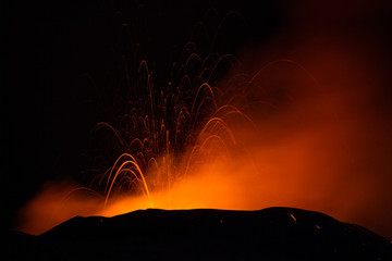 Fototapeta na wymiar Volcano Eruption
