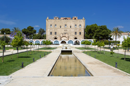 The Zisa Castle in Palermo, Sicily. Italy