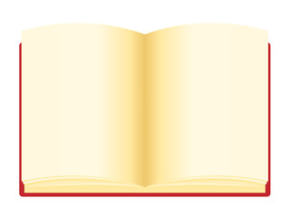 Open notebook , notebook vector illustration