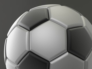 Soccer ball. 3D illustration. 3D CG. High resolution.