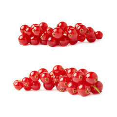 Set of Red Currant isolated over white background
