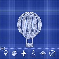 icon air balloon