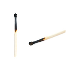Set of Wooden match isolated over the white background