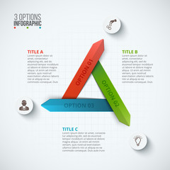 Vector circle infographic.