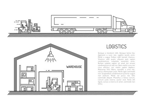 warehouse outline style