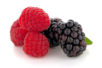 Raspberry with blackberry