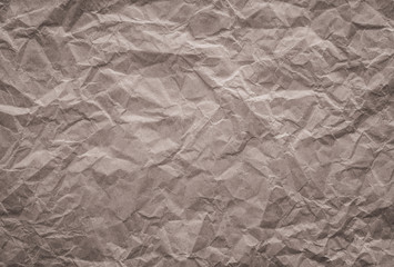 background and texture of brown Wrinkled paper